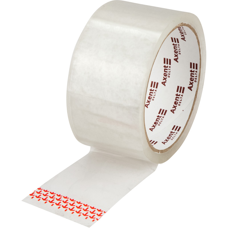 Стрічка клейка пакувальна Axent Delta D3035-01, 45 мм х 66 ярд, 38 мкм, прозора